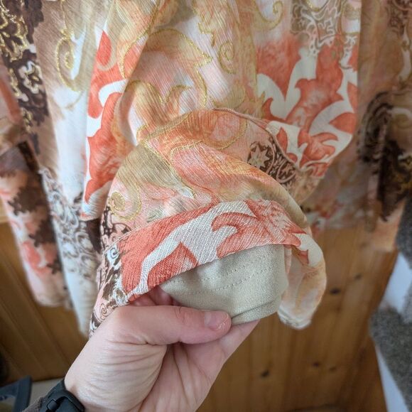 Y2K Dressbarn Fairycore Floral Tiered Skirt Size Large - Picture 4 of 10